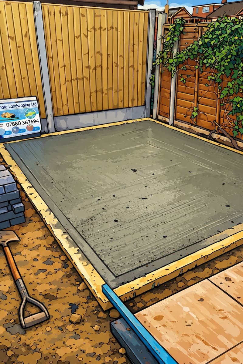 Professional concrete base foundation work in Orpington